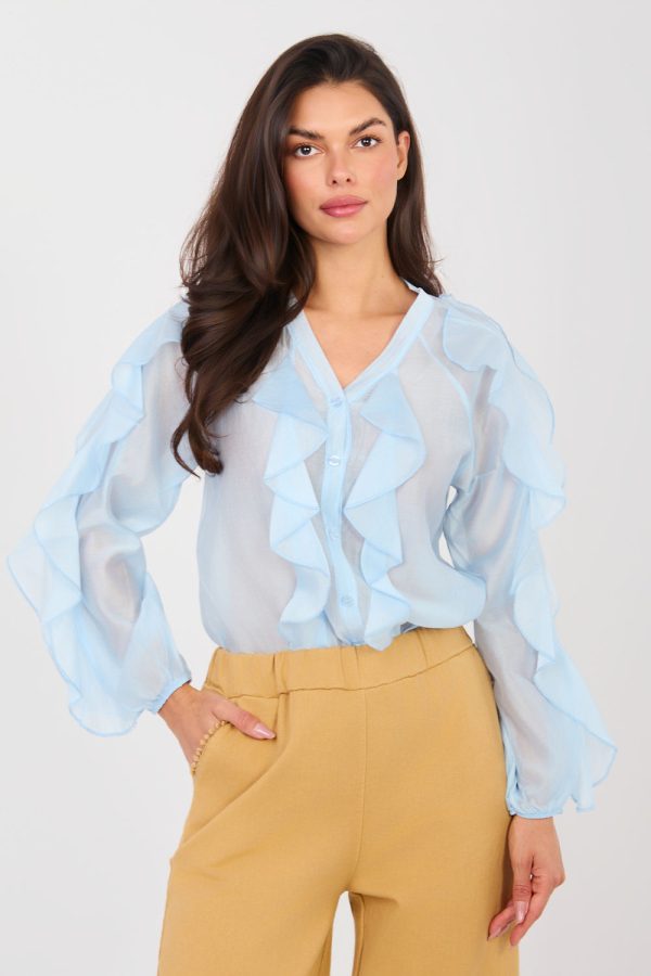 blue Long sleeve shirt model 224142 Factory Price