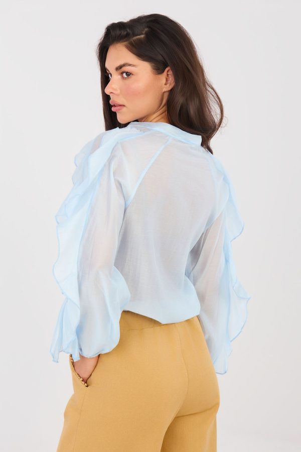 blue Long sleeve shirt model 224142 Factory Price