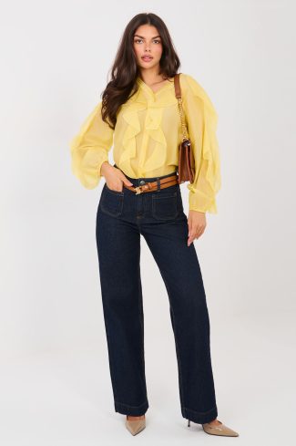 yellow Long sleeve shirt model 224143 Factory Price