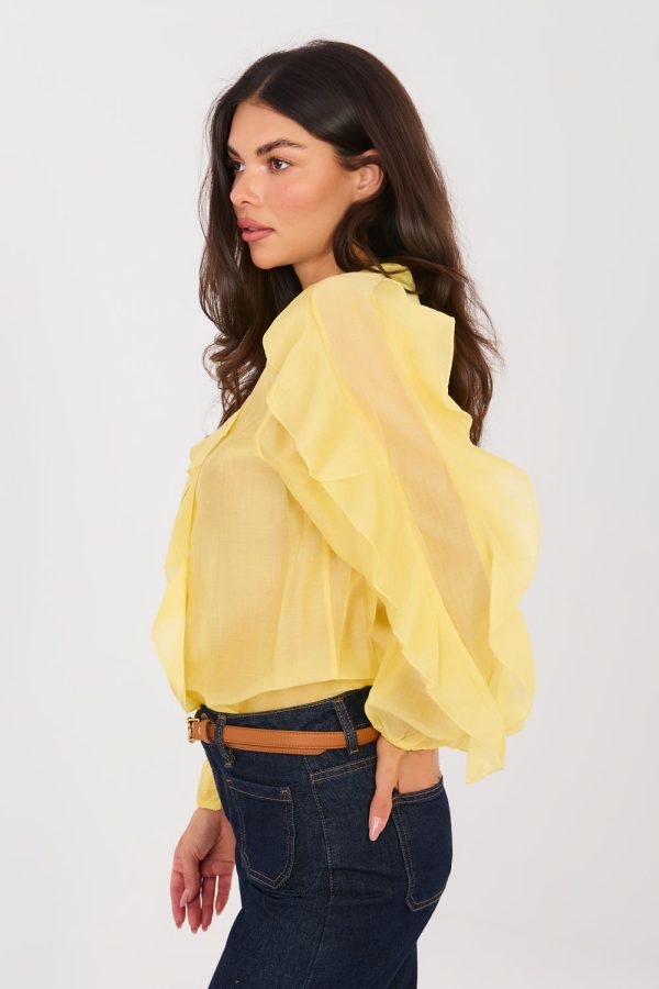 yellow Long sleeve shirt model 224143 Factory Price