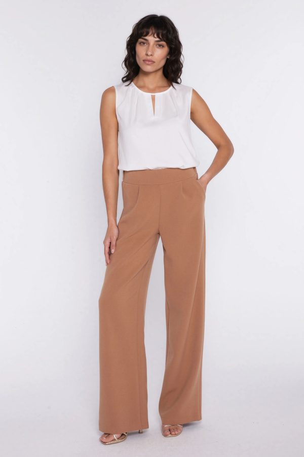 beige Women trousers model 225824 Nife