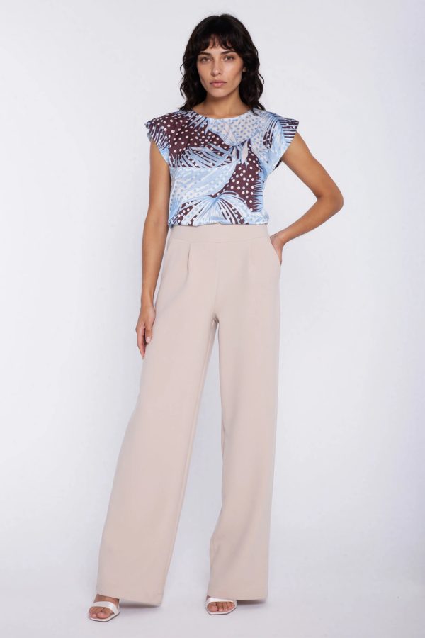 beige Women trousers model 225826 Nife