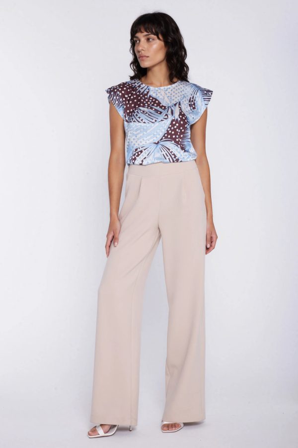 beige Women trousers model 225826 Nife