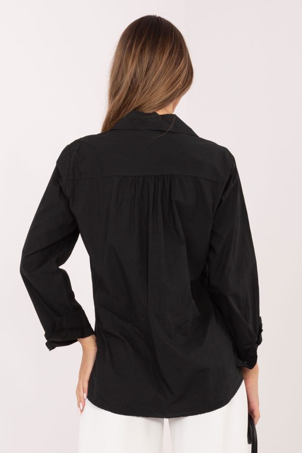black Long sleeve shirt model 226121 Factory Price