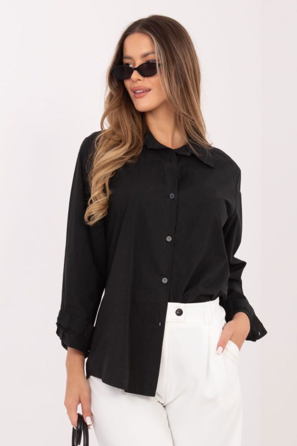 black Long sleeve shirt model 226121 Factory Price
