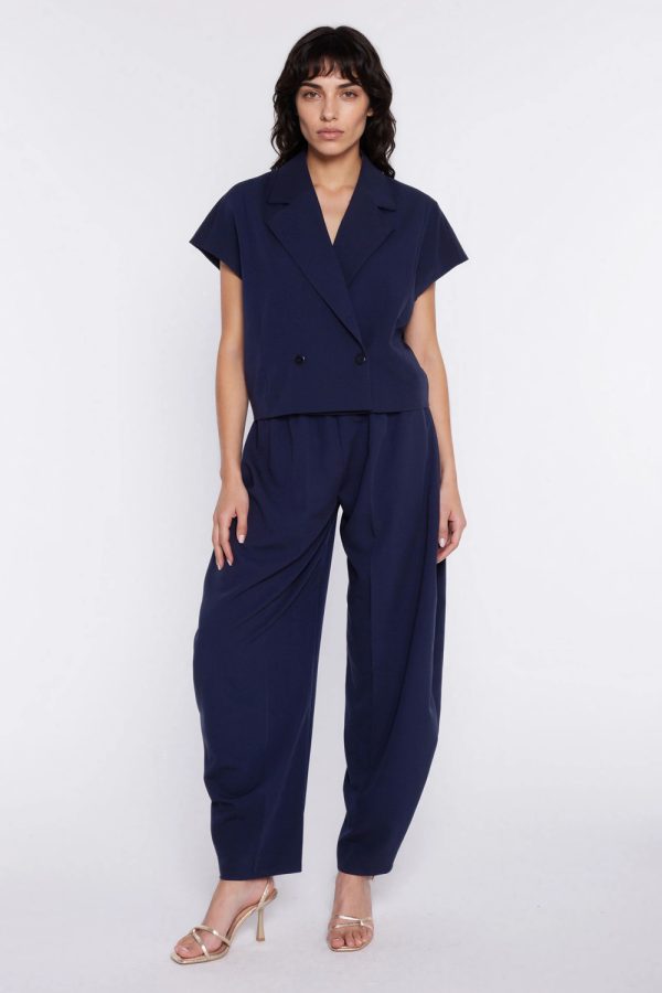 navy blue Women trousers model 226422 Nife