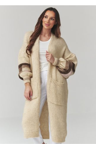 beige Cardigan model 226865 Makadamia
