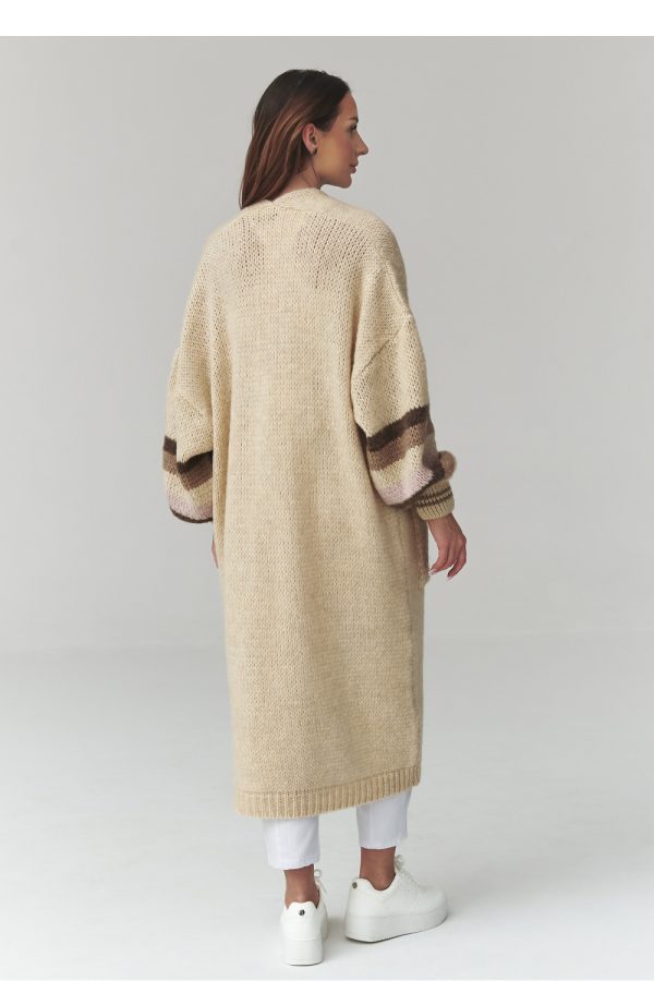 beige Cardigan model 226865 Makadamia
