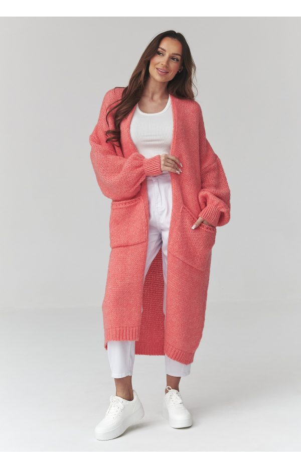 pink Cardigan model 226870 Makadamia