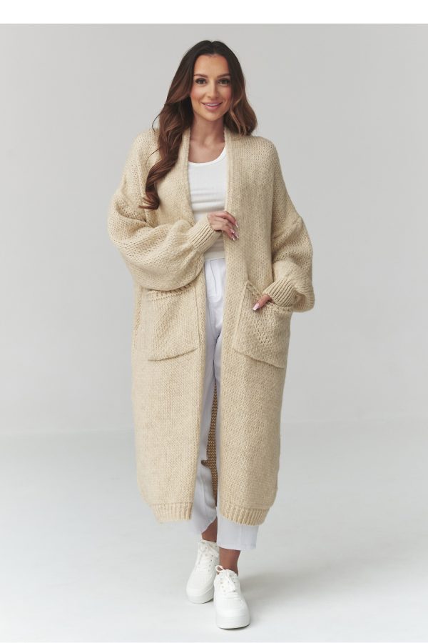 beige Cardigan model 226872 Makadamia