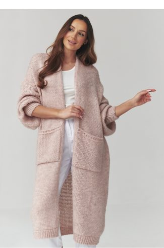 pink Cardigan model 226874 Makadamia