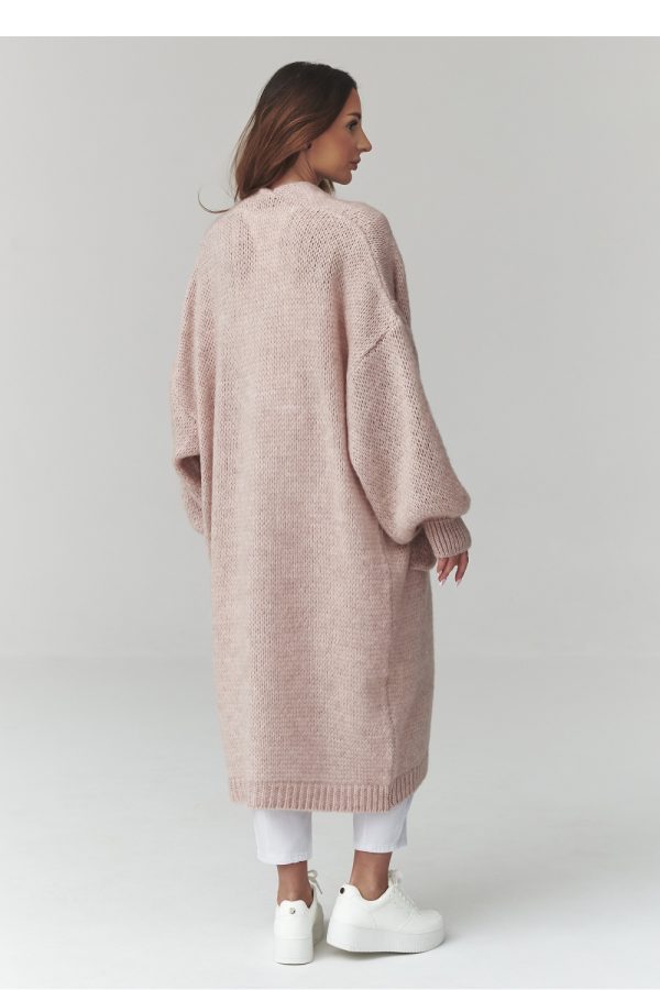 pink Cardigan model 226874 Makadamia