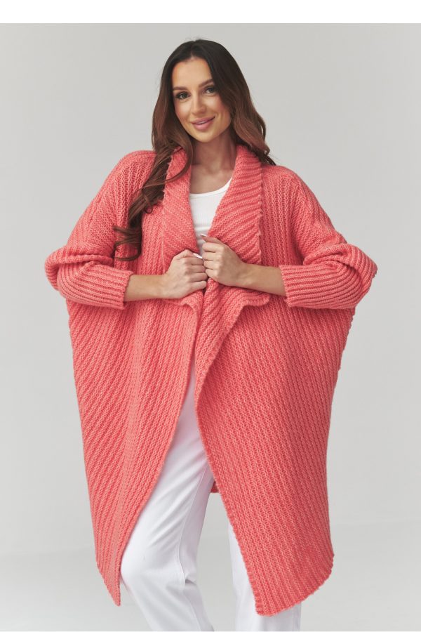 pink Cardigan model 226878 Makadamia