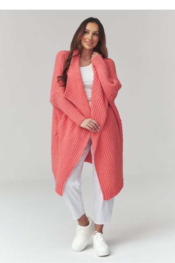 pink Cardigan model 226878 Makadamia