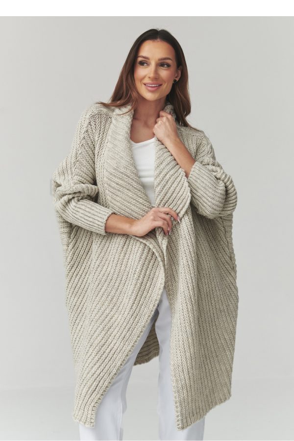 grey Cardigan model 226880 Makadamia