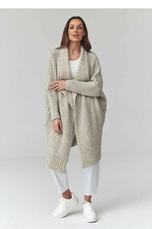 grey Cardigan model 226880 Makadamia