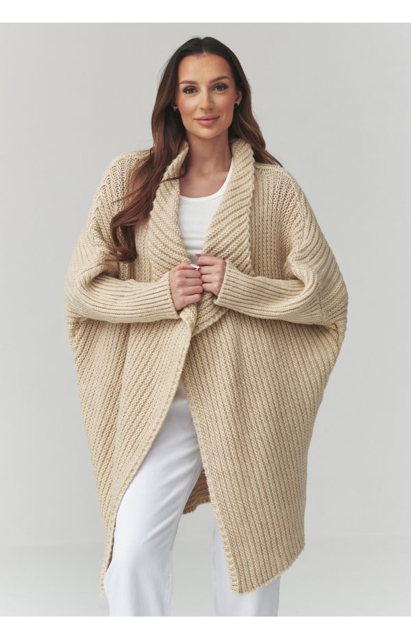 beige Cardigan model 226881 Makadamia
