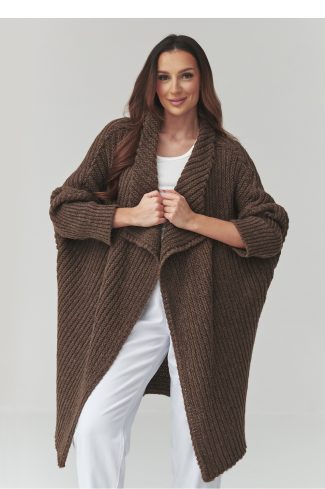 brown Cardigan model 226882 Makadamia