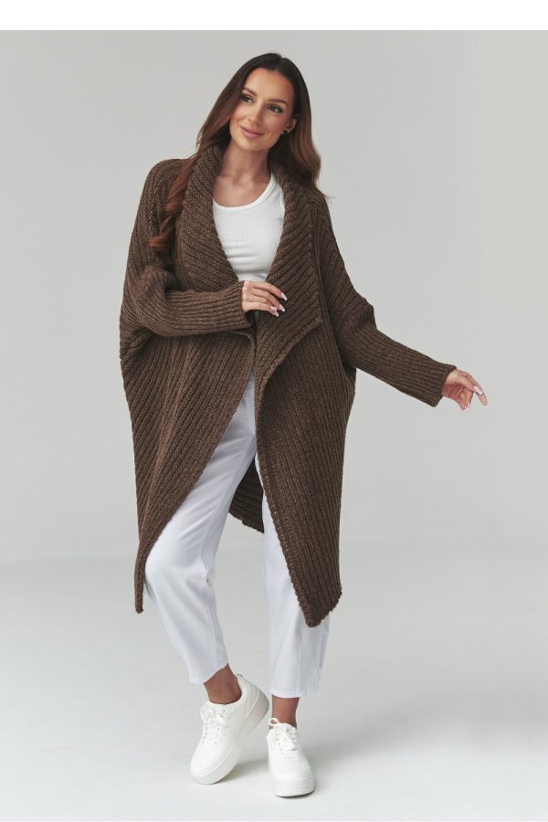 brown Cardigan model 226882 Makadamia