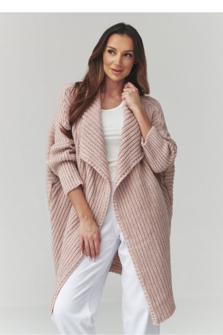 pink Cardigan model 226883 Makadamia