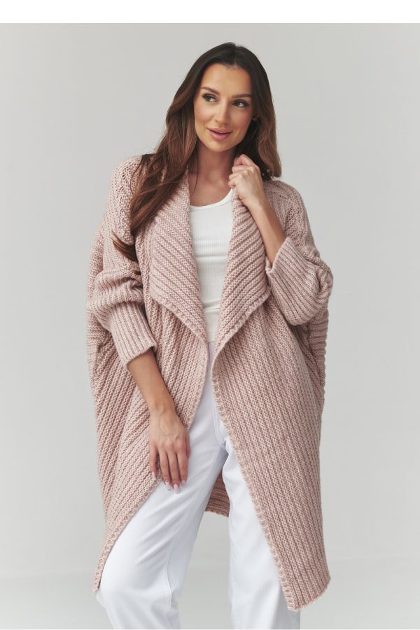 pink Cardigan model 226883 Makadamia