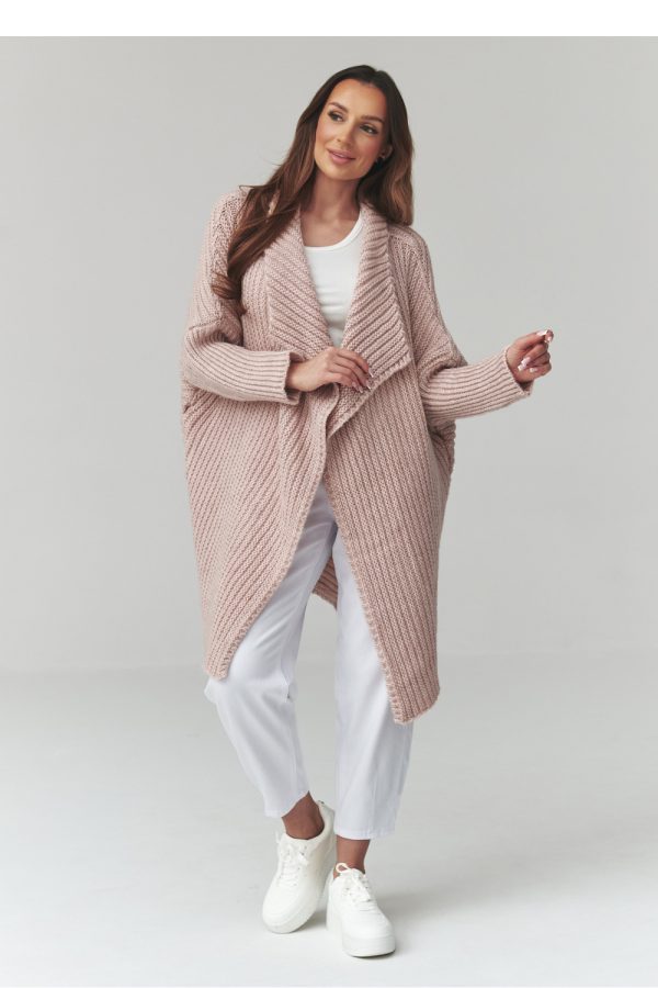 pink Cardigan model 226883 Makadamia