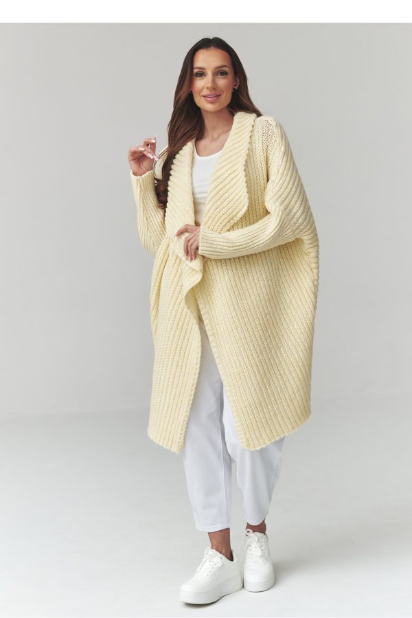 yellow Cardigan model 226885 Makadamia