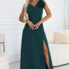 1122559 green Long dress model 227061 Numoco