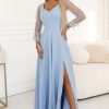 1122634 blue Long dress model 227092 Numoco