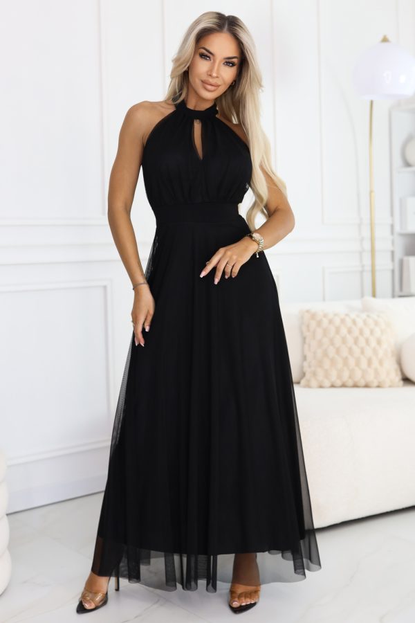 black Long dress model 227118 Numoco
