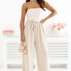 beige Women trousers model 227199 Factory Price