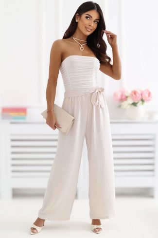 beige Women trousers model 227201 Factory Price