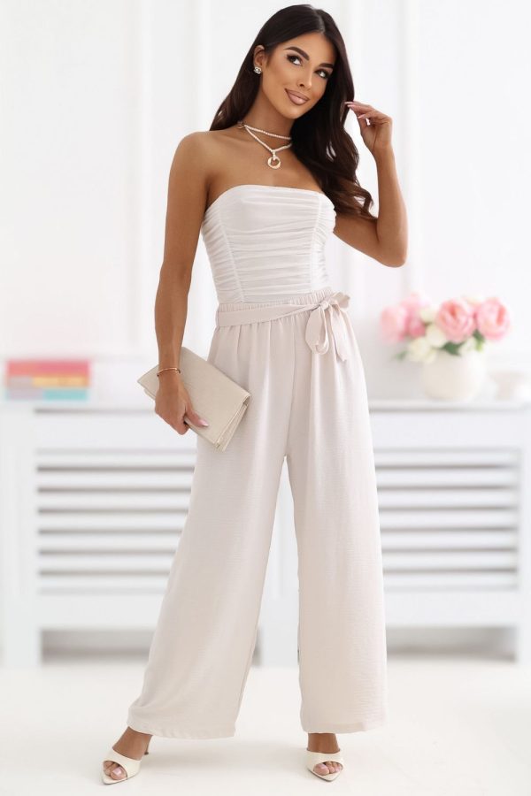 beige Women trousers model 227201 Factory Price