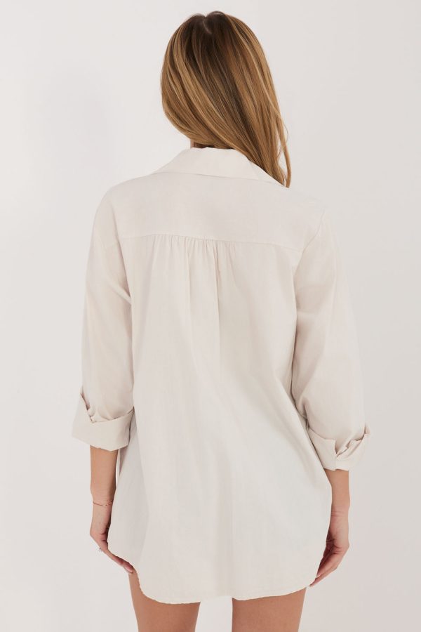 beige Long sleeve shirt model 227217 Factory Price