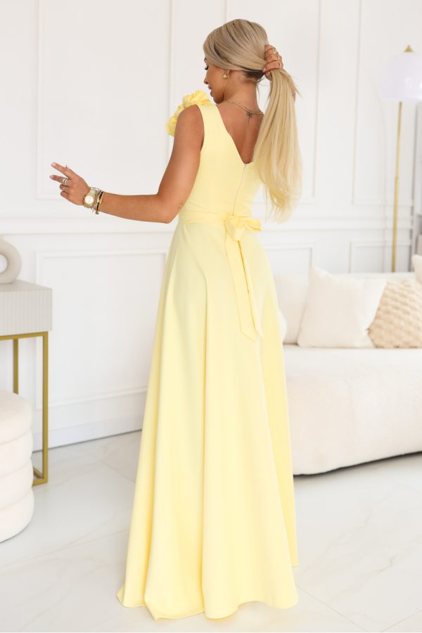 yellow Long dress model 227708 Numoco