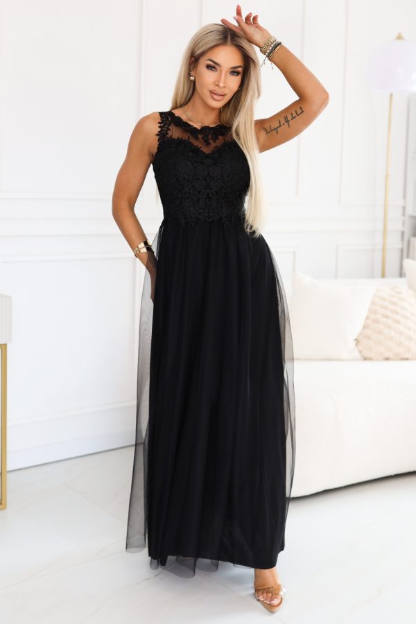black Long dress model 227716 Numoco
