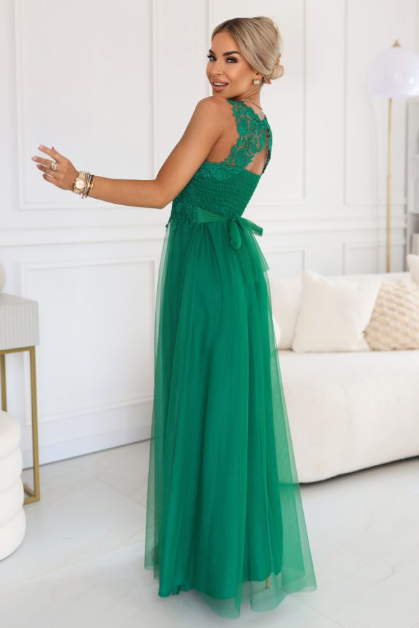 green Long dress model 227719 Numoco