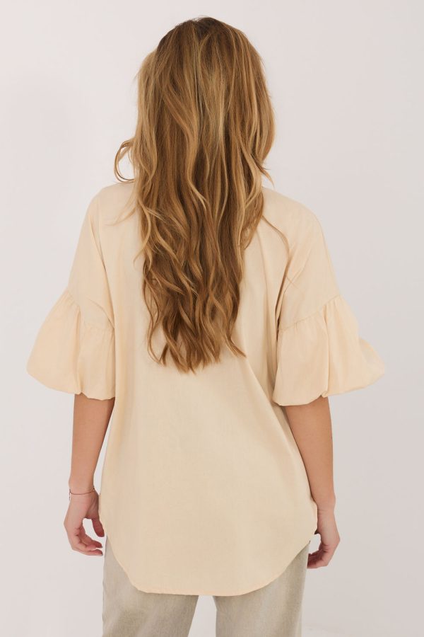 beige Long sleeve shirt model 227875 Italy Moda