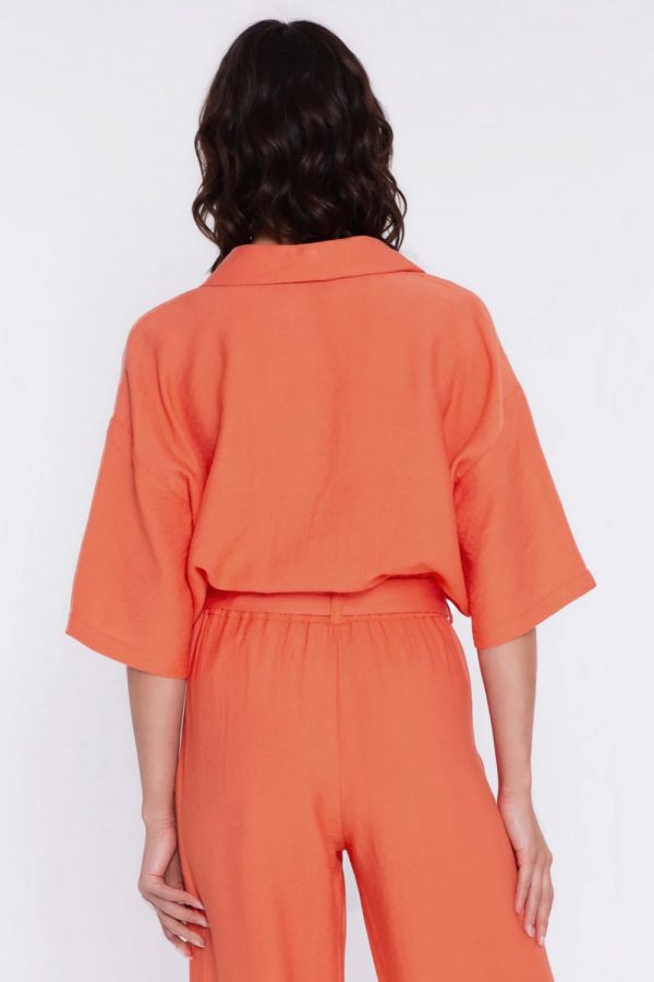 orange Short sleeve shirt model 228019 Nife