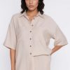 1125516 beige Short sleeve shirt model 228020 Nife