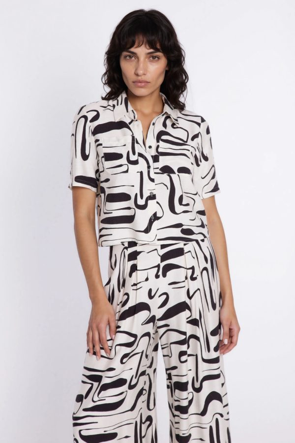 multicolor Short sleeve shirt model 228022 Nife