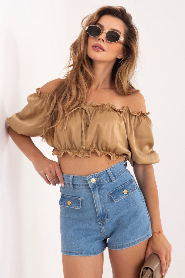 blue Denim shorts model 228037 Factory Price