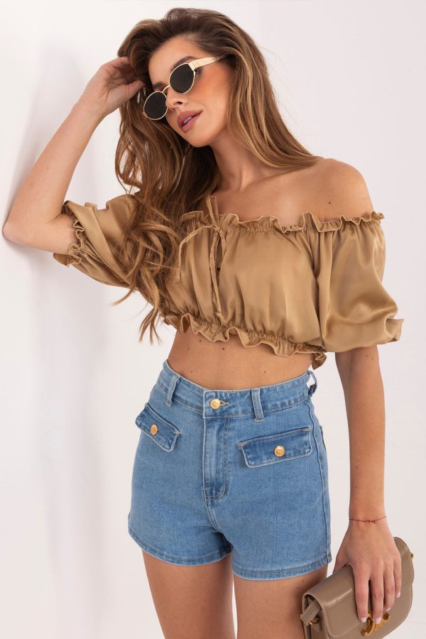 blue Denim shorts model 228037 Factory Price