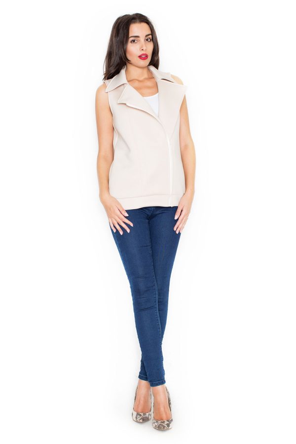 beige Gilet model 49966 Katrus