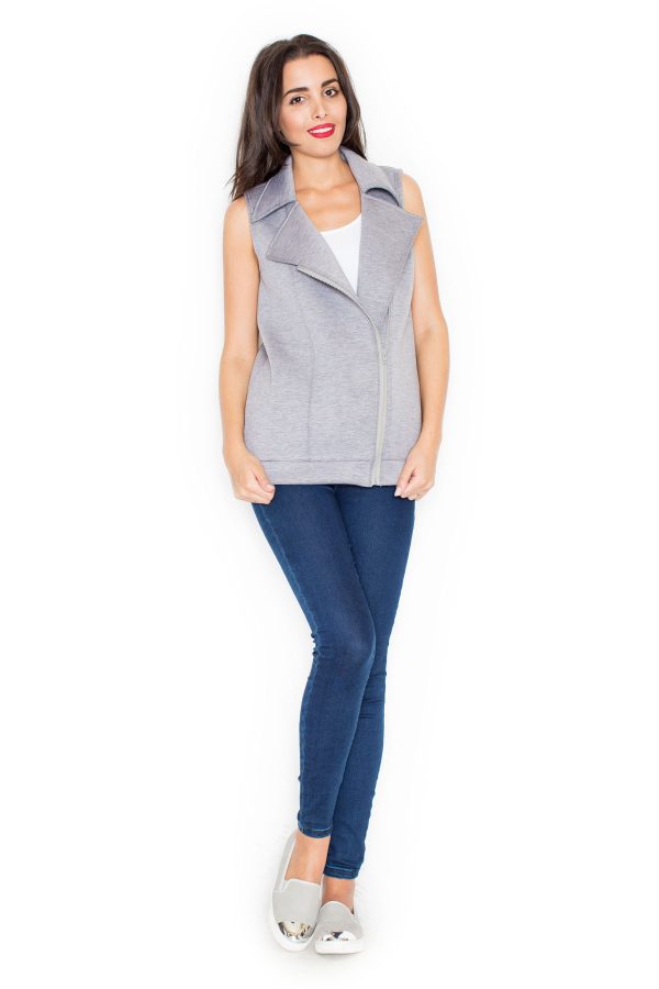 grey Gilet model 49968 Katrus