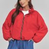 1126320 red Jacket model 228271 Makadamia