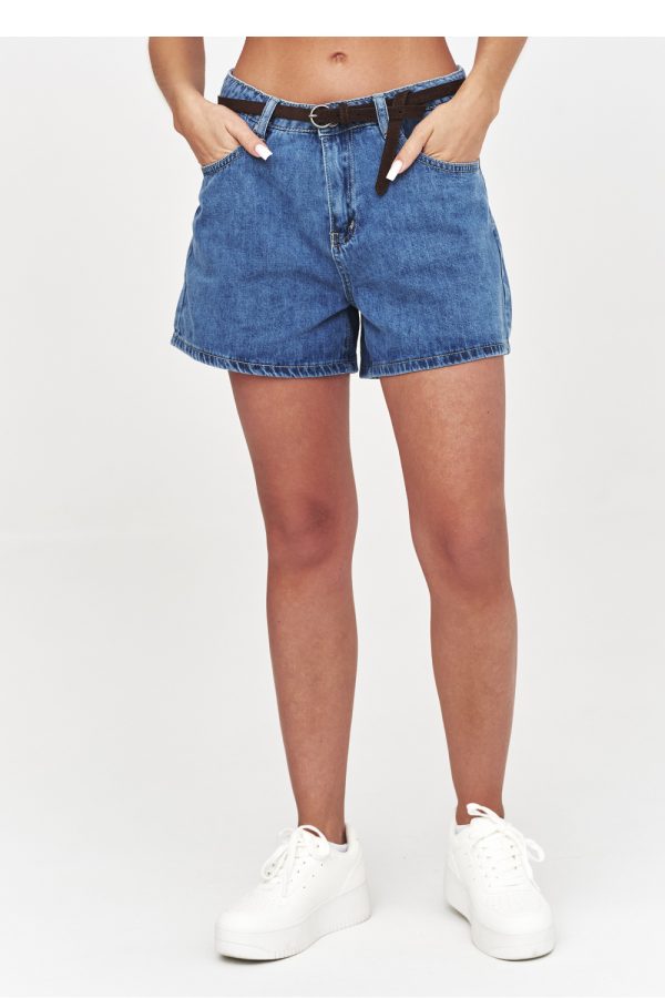 blue Denim shorts model 228292 Makadamia
