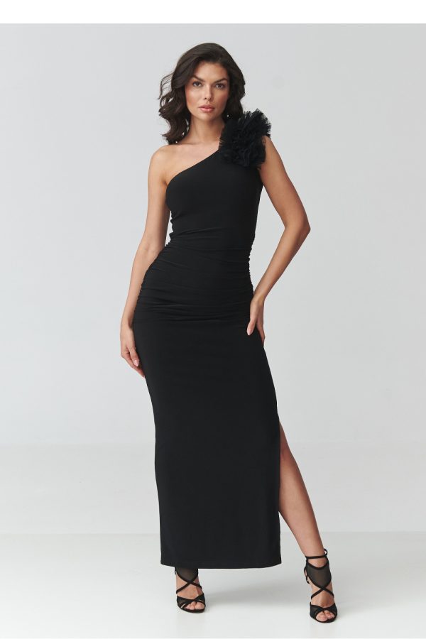 black Long dress model 228320 Makadamia