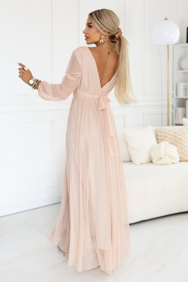 pink Long dress model 228488 Numoco