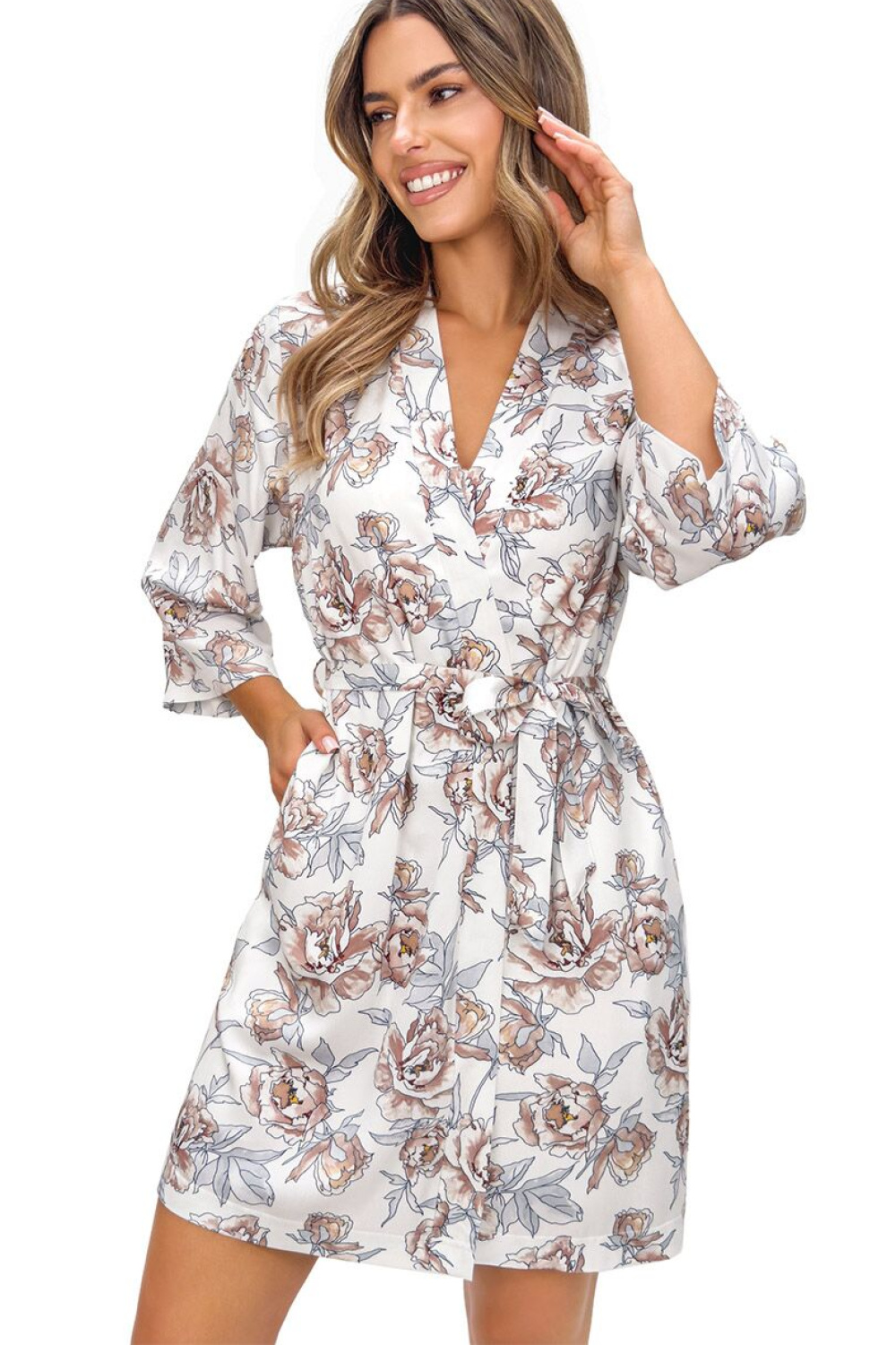1127418 Short bathrobe model 228613 Donna
